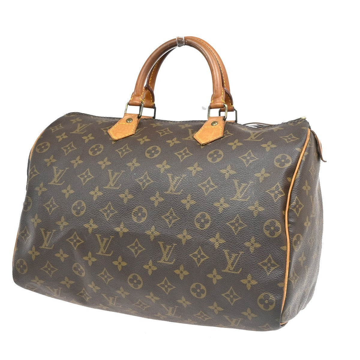 LOUIS VUITTON Speedy 35 Travel Hand Bag Monogram Leather Brown M41524 14PA111