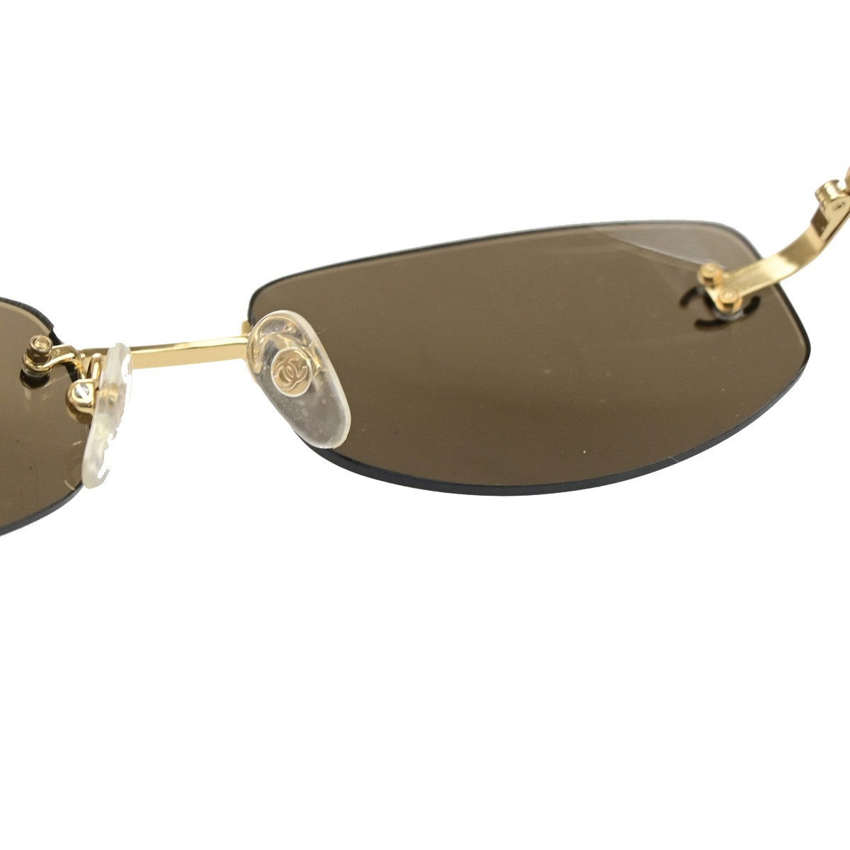 CHANEL CC Logo Sunglasses Mirrored Lenses Eye Wear Metal GHW 4002 05RQ075