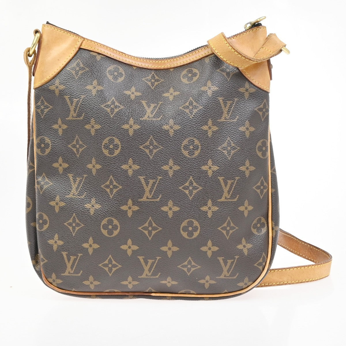 LOUIS VUITTON Odeon PM Shoulder Bag Monogram Leather Brown Spain M56390 73KC908