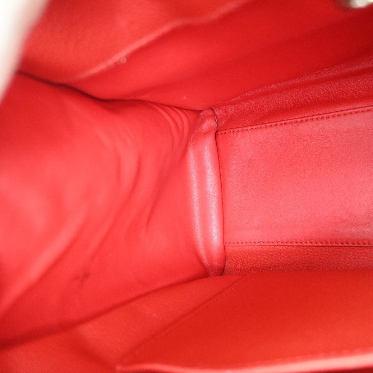 LOUIS VUITTON City Steamer PM 2Way Shoulder Hand Bag Calf Leather Red 55RQ066