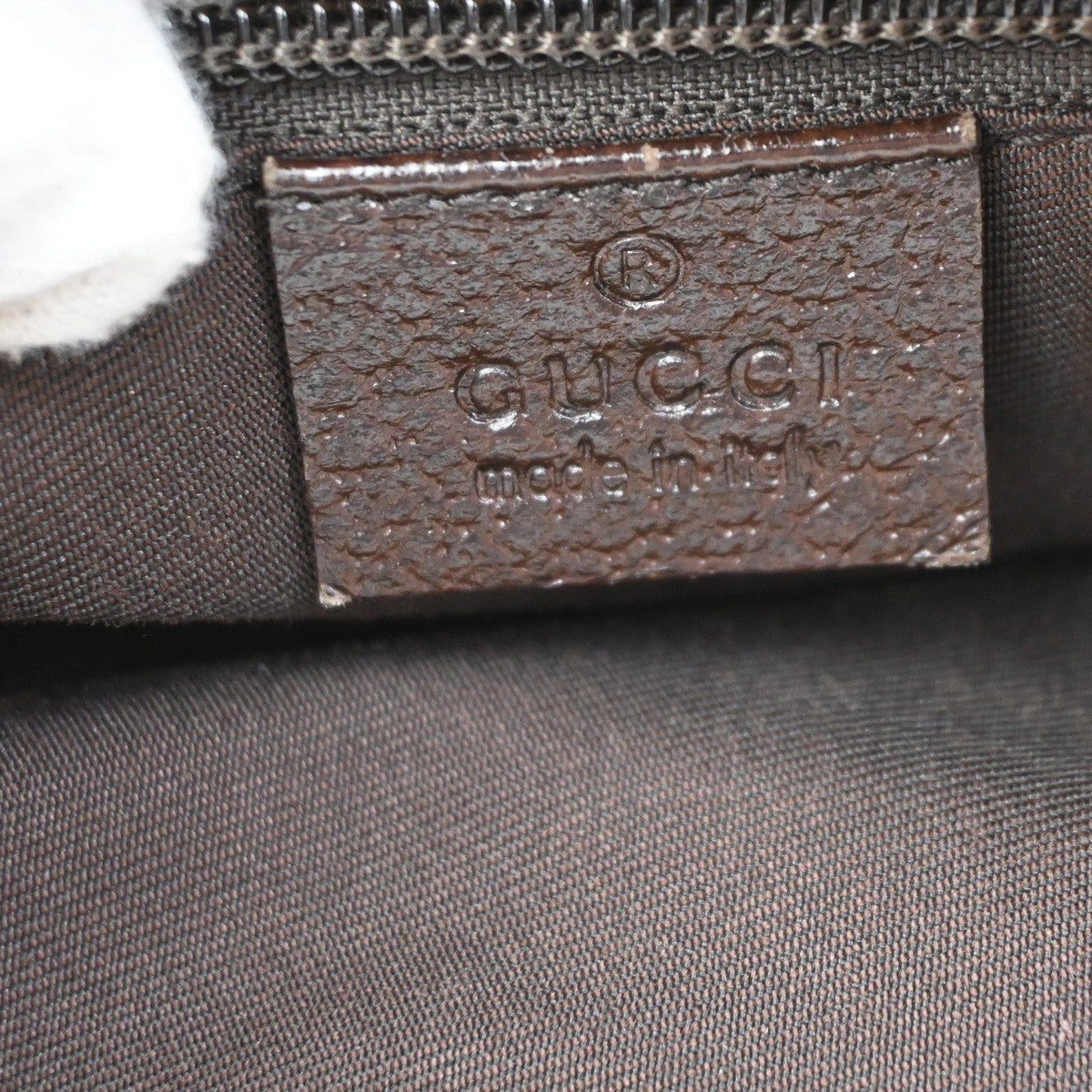 GUCCI GG Pattern Sherry Shoulder Hand Bag Cavans Leather Beige SHW Italy 34DA164