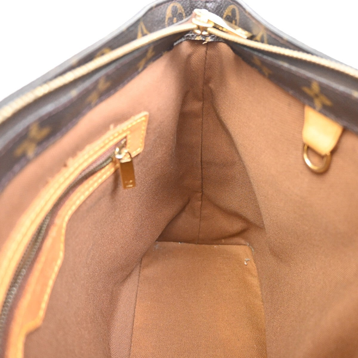 LOUIS VUITTON Cabas Piano Shoulder Bag Monogram Leather Brown M51148 10EE289