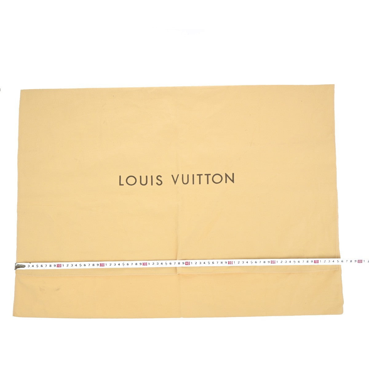 LOUIS VUITTON Logo 10 Set Dust Bag Drawstring Canvas Cotton Beige Brown 09EF843