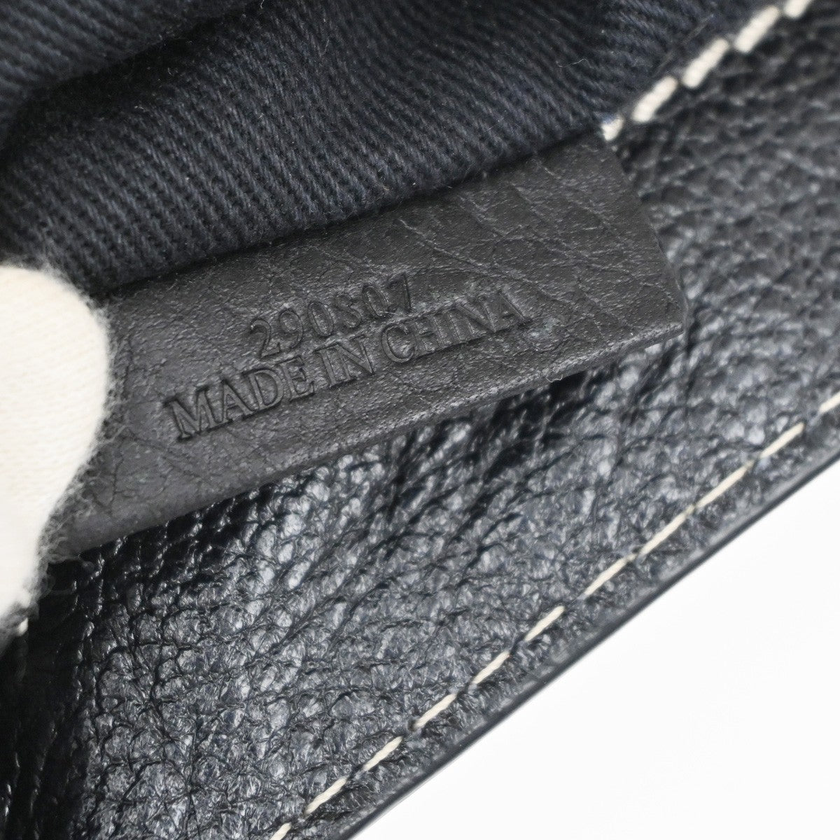 LOEWE Logo 2way Crossbody Shoulder Hand Bag Leather Black GHW 77MA633