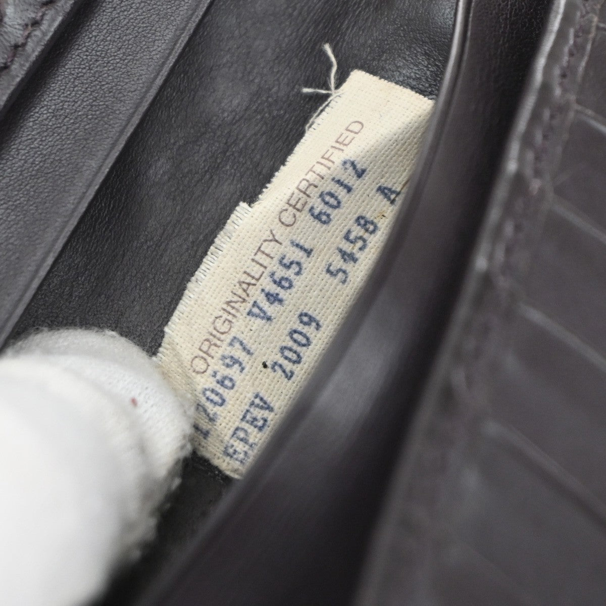 BOTTEGA VENETA Logo Intrecciato Long Bifold Wallet Leather Brown Italy 05EG087