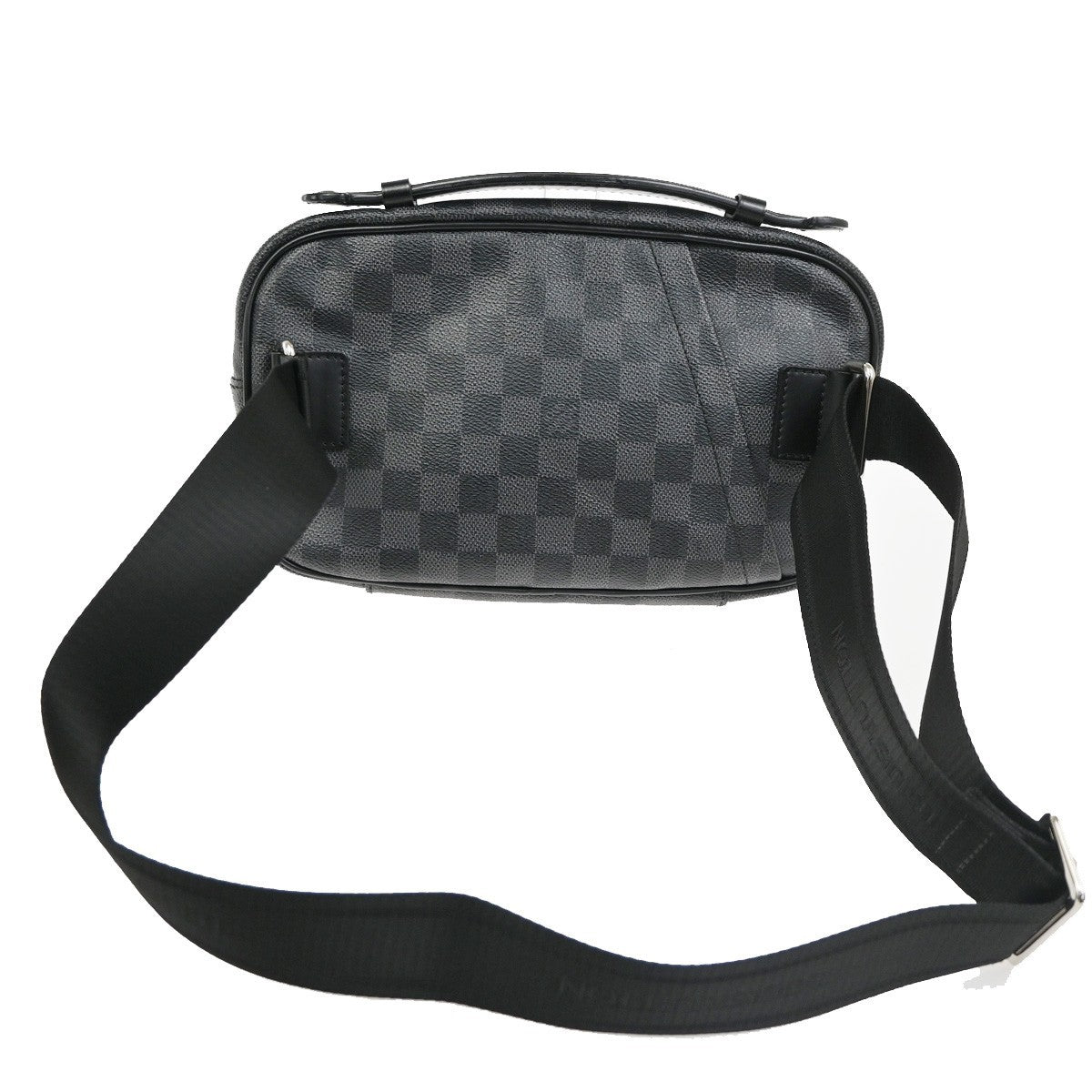 LOUIS VUITTON Ambler Shoulder bag Damier Graphite Leather Black N41289 55TA692