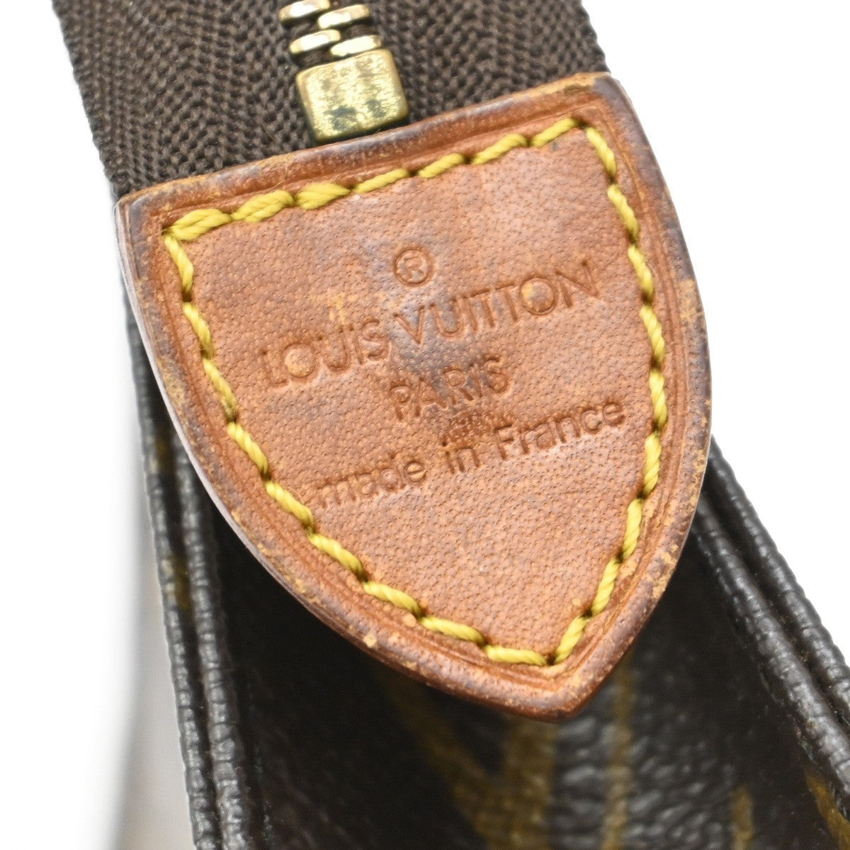 LOUIS VUITTON Poche Toilette 15 Clutch Pouch Bag Monogram Leather M47546 04KP143