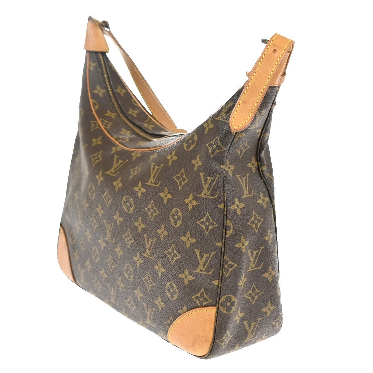 LOUIS VUITTON Boulogne 35 Shoulder Bag Monogram Leather Brown M51260 88YJ095