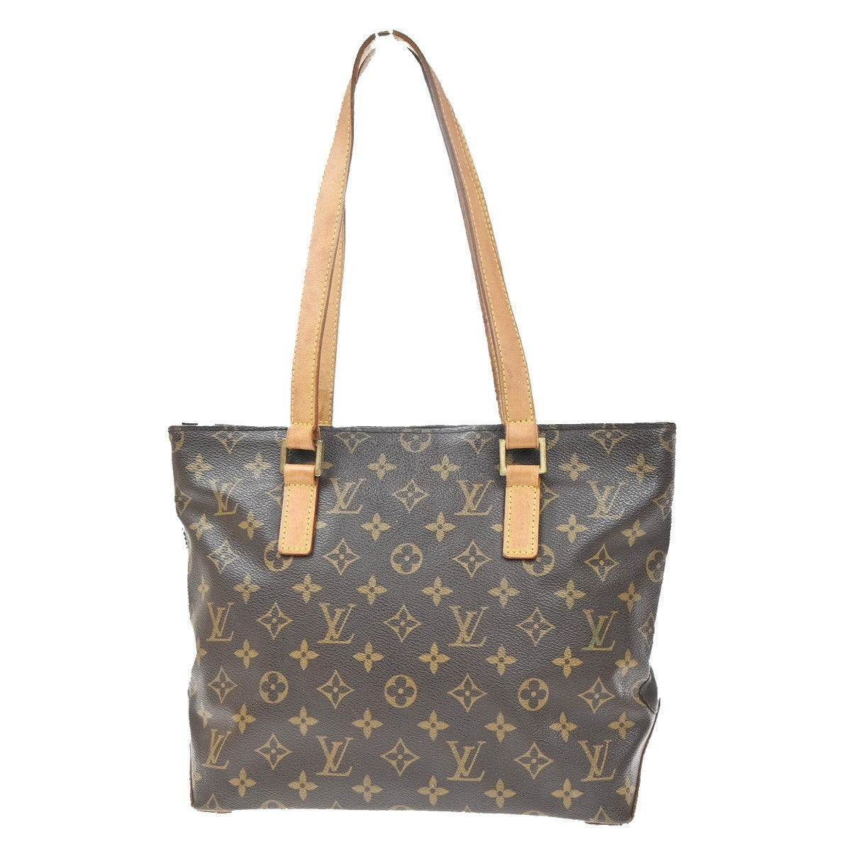LOUIS VUITTON Cabas Piano Shoulder Bag Monogram Leather Brown M51148 87MA529