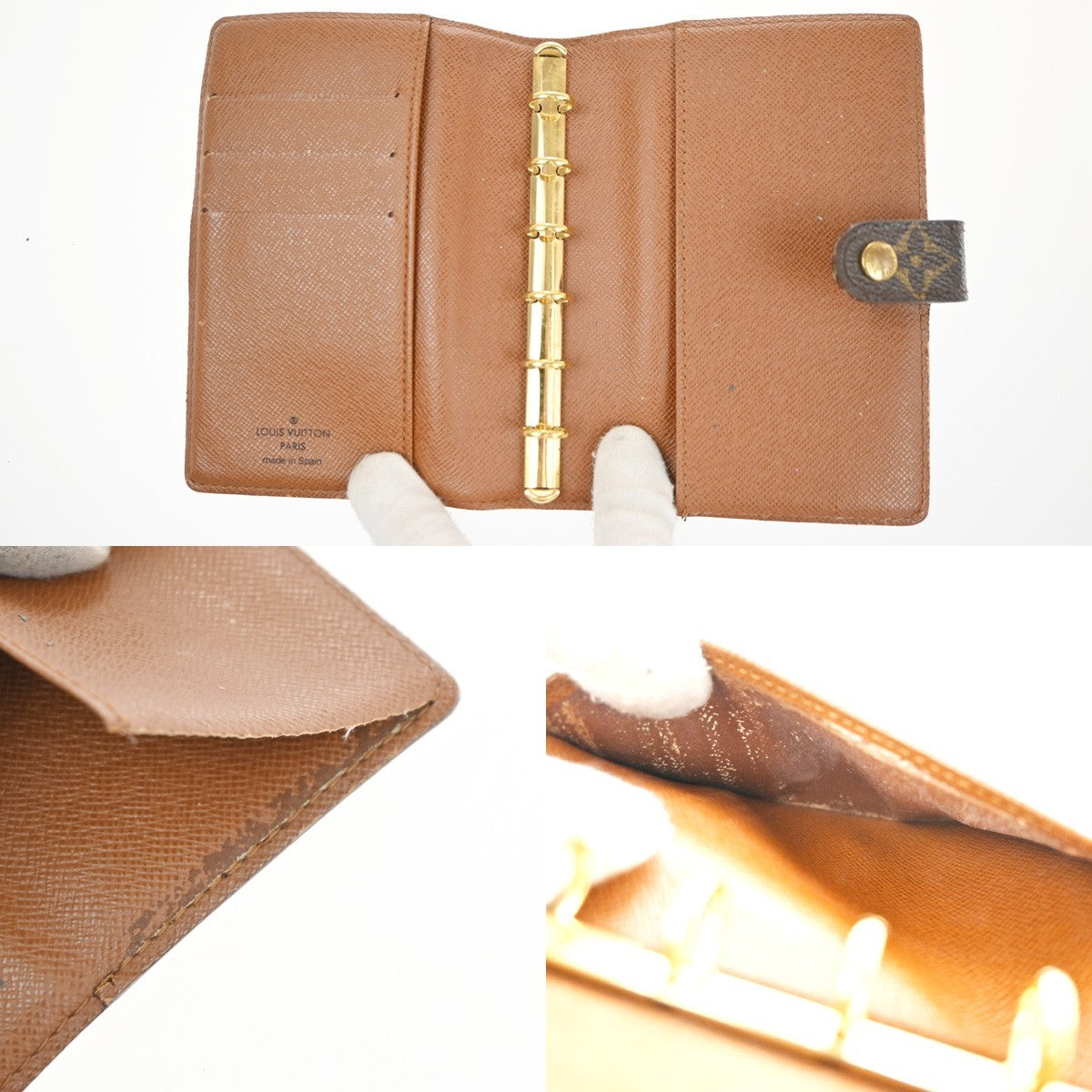 LOUIS VUITTON LV 3 Set Bifold Agenda Keycase Wallet Monogram Leather BN 68KD077
