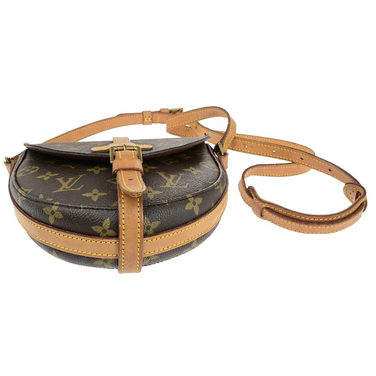 LOUIS VUITTON Chantilly PM Shoulder Bag Monogram Leather Brown M51234 37SJ580