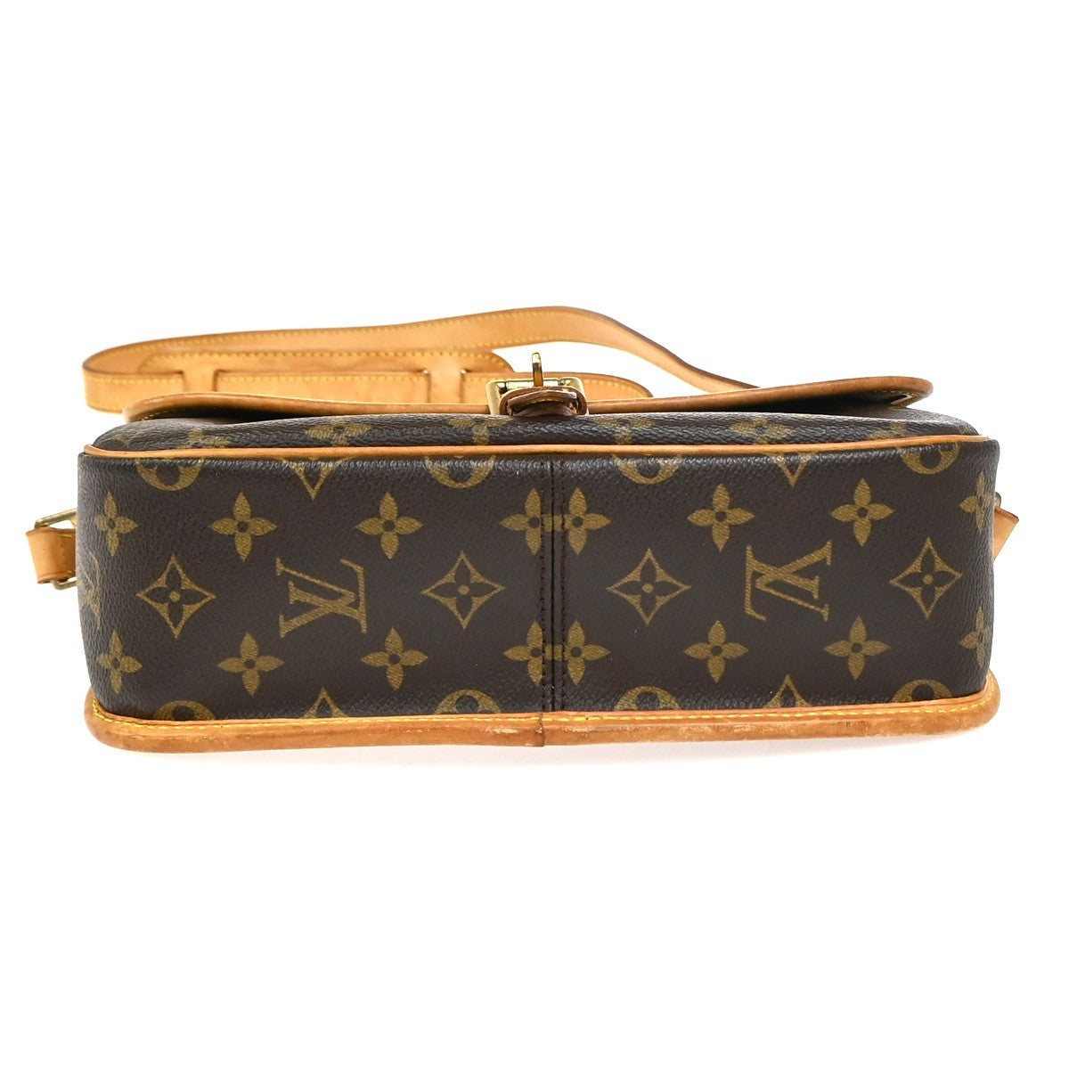 LOUIS VUITTON Sologne Shoulder Bag Monogram Leather Brown France M42250 93YJ062