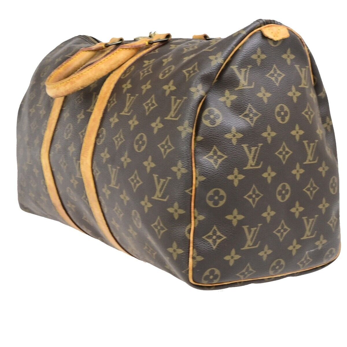 LOUIS VUITTON Keepall 45 Travel Hand Bag Monogram Leather Brown M41428 62ED183