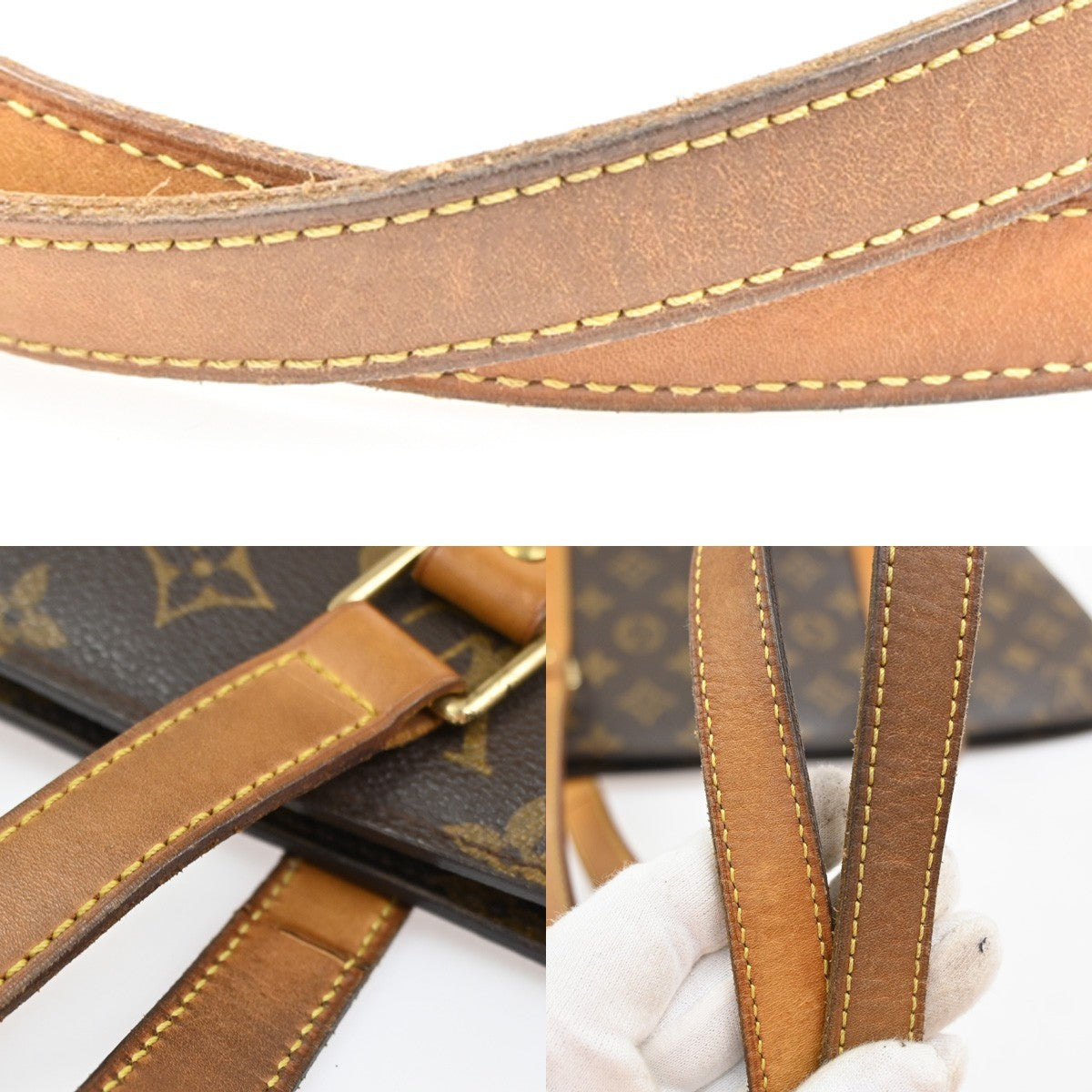 LOUIS VUITTON BABYLONE Shoulder Bag Monogram Leather Brown France M51102 84SA030