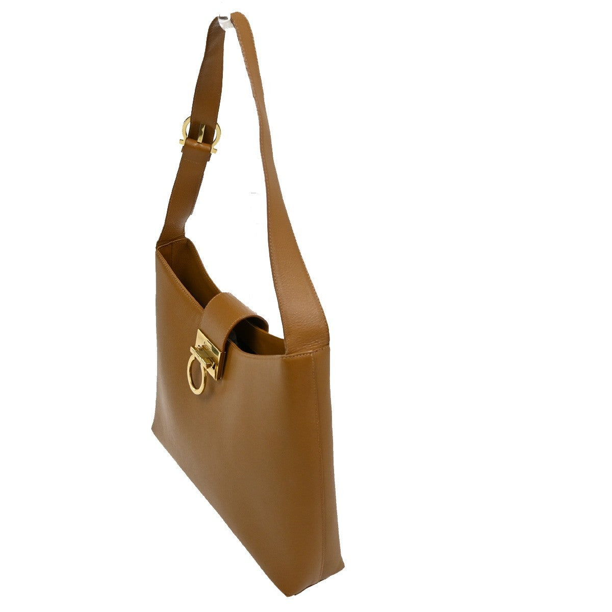 SALVATORE FERRAGAMO Sofia Gancini 2Way Shoulder Hand Bag Leather Brown 61TA284