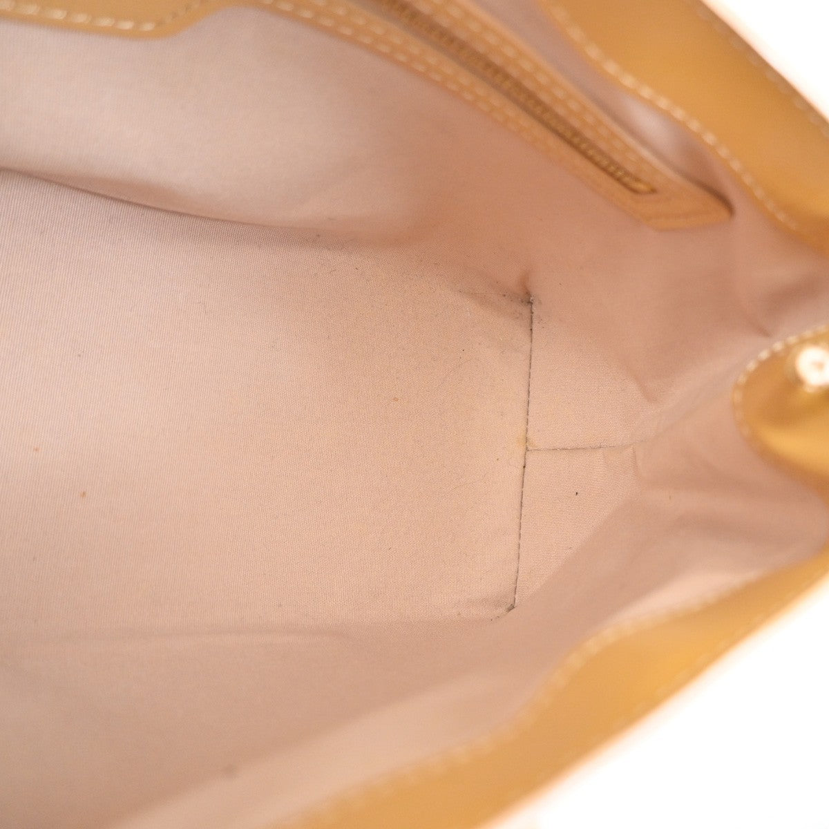 LOUIS VUITTON Wilshire PM Hand Bag Monogram Vernis Patent Beige M91642 33MA275