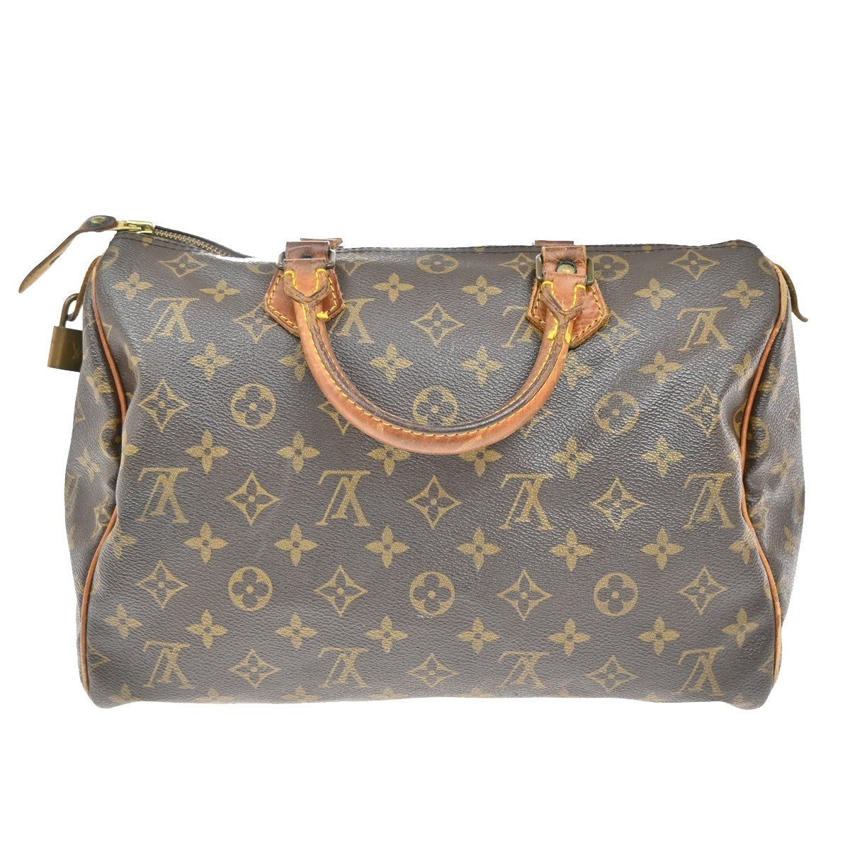 LOUIS VUITTON Speedy 30 Travel Hand Bag Monogram Leather Brown M41526 35EF904