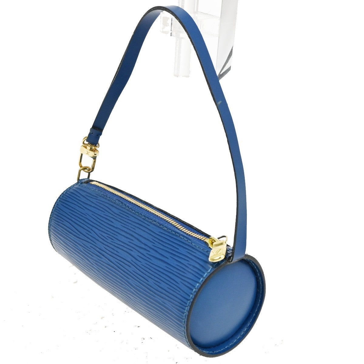 LOUIS VUITTON Soufflot Pouch Mini Hand Bag Bag Epi Leather Toledo Blue 61TA252