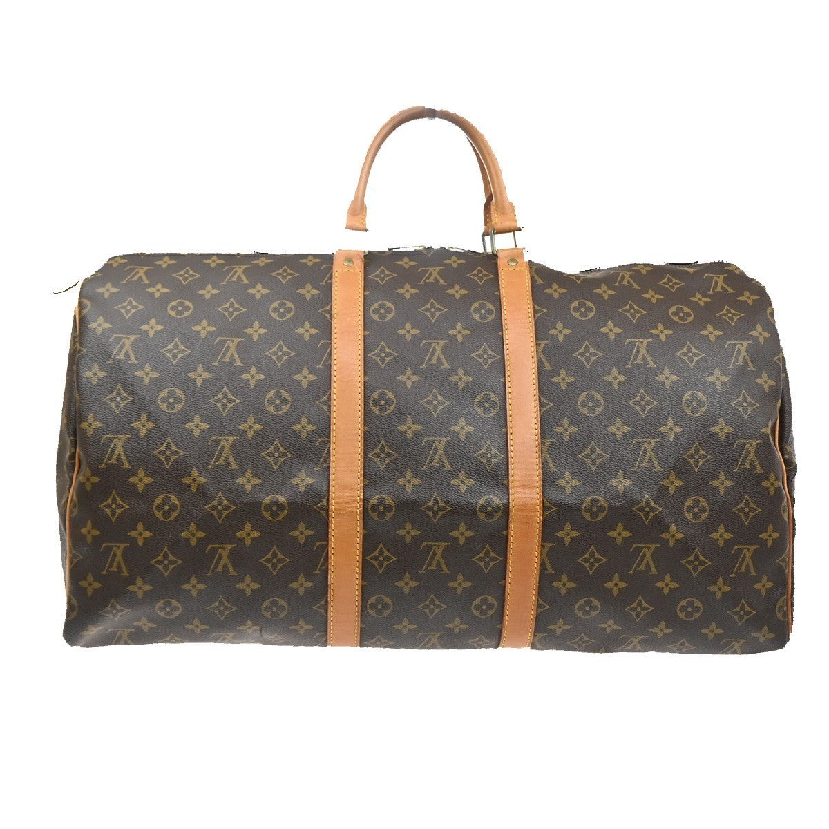 LOUIS VUITTON Keepall 55 Travel Hand Bag Monogram Leather Brown M41424 98SA120