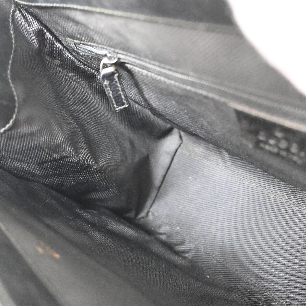 GUCCI GG Pattern Jackie Shoulder Tote Bag Canvas Leather Black Silver 60FA442