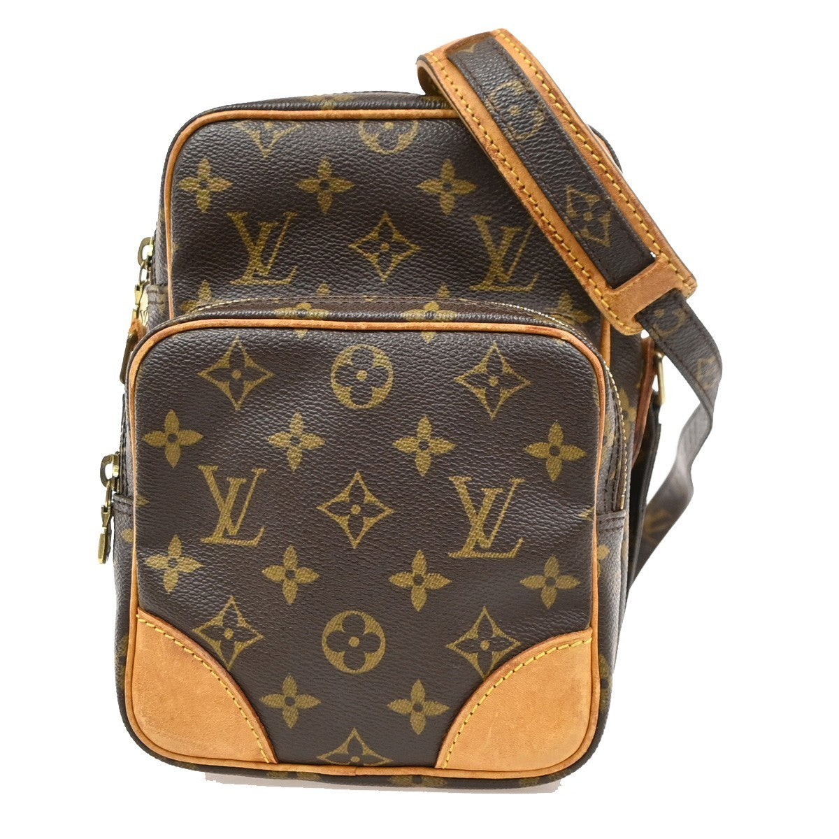 LOUIS VUITTON Amazon Crossbody Shoulder Bag Monogram Leather USA M45236 73KD176