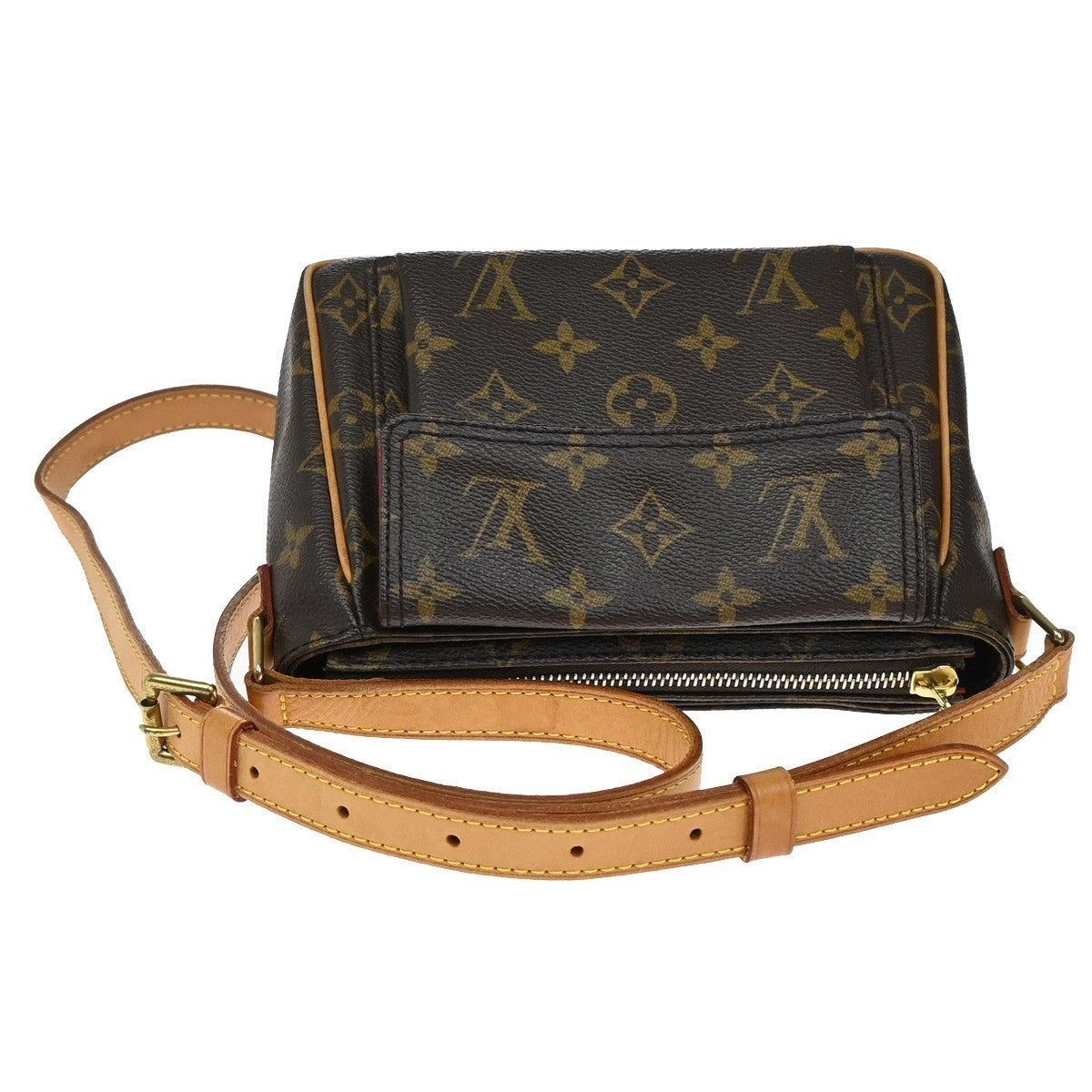 LOUIS VUITTON Viva Cite PM Shoulder Bag Monogram Leather Brown M51165 49MA011