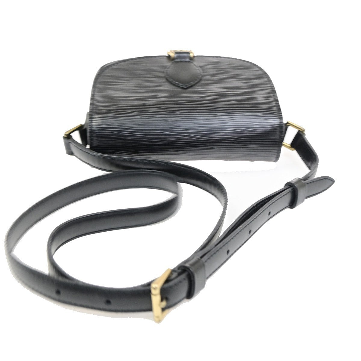 LOUIS VUITTON LV Mini Saint Cloud Shoulder Bag Epi Leather Black M52212 70MA692