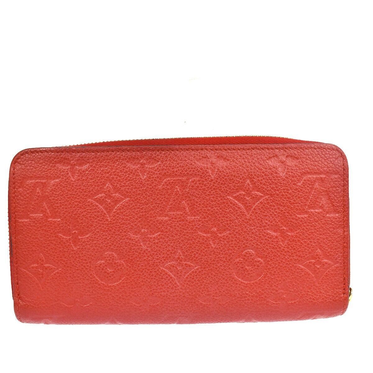 LOUIS VUITTON Zippy Wallet Long Wallet Monogram Empreinte Red M60737 84GA647