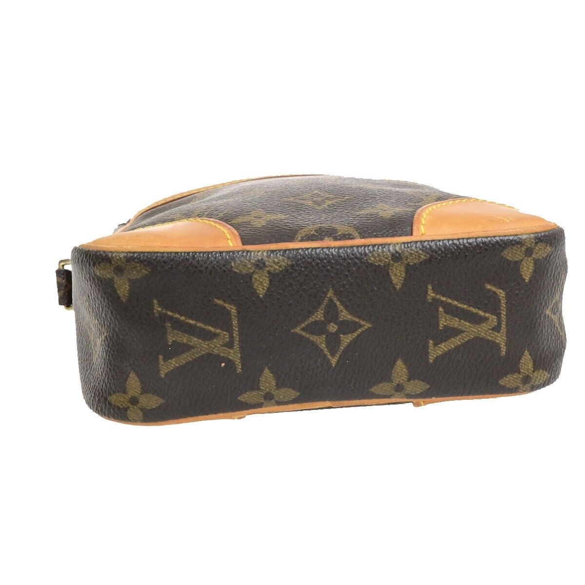LOUIS VUITTON Danube Shoulder Bag Monogram Leather Brown France M45266 86ED601