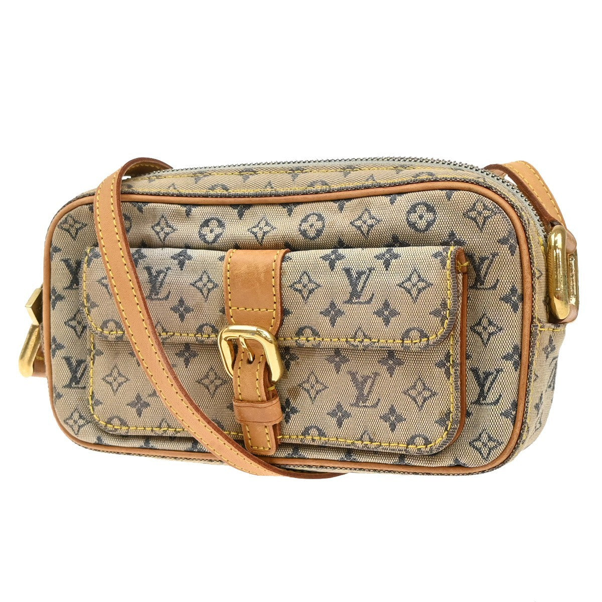 LOUIS VUITTON Juliette MM Monogram Mini Shoulder Bag Blue France M92004 69CA096