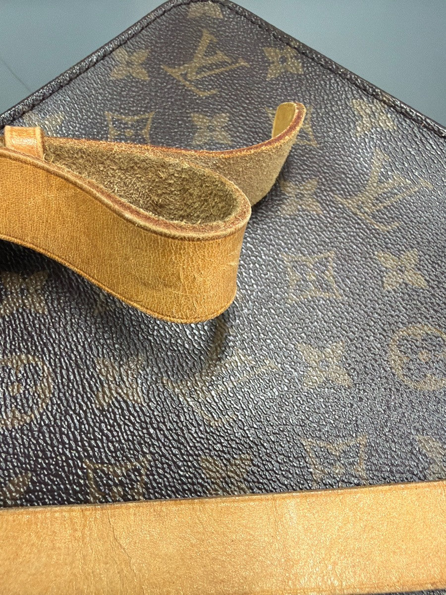 LOUIS VUITTON Cartouchiere MM Shoulder Bag Monogram Leather Brown M51253 82YJ225