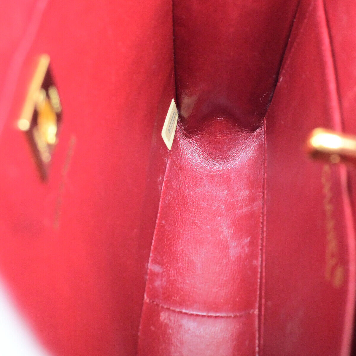 CHANEL CC Matelasse 2Way Chain Shoulder Hand Bag Leather RD GHW Vintage 642RK694