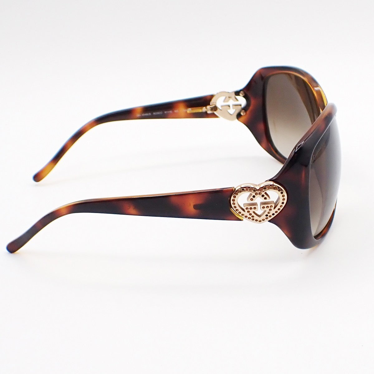 GUCCI Heart Logo Folding Sunglasses GG3548/S  Eye Wear Plastic Metal BN 60RL544