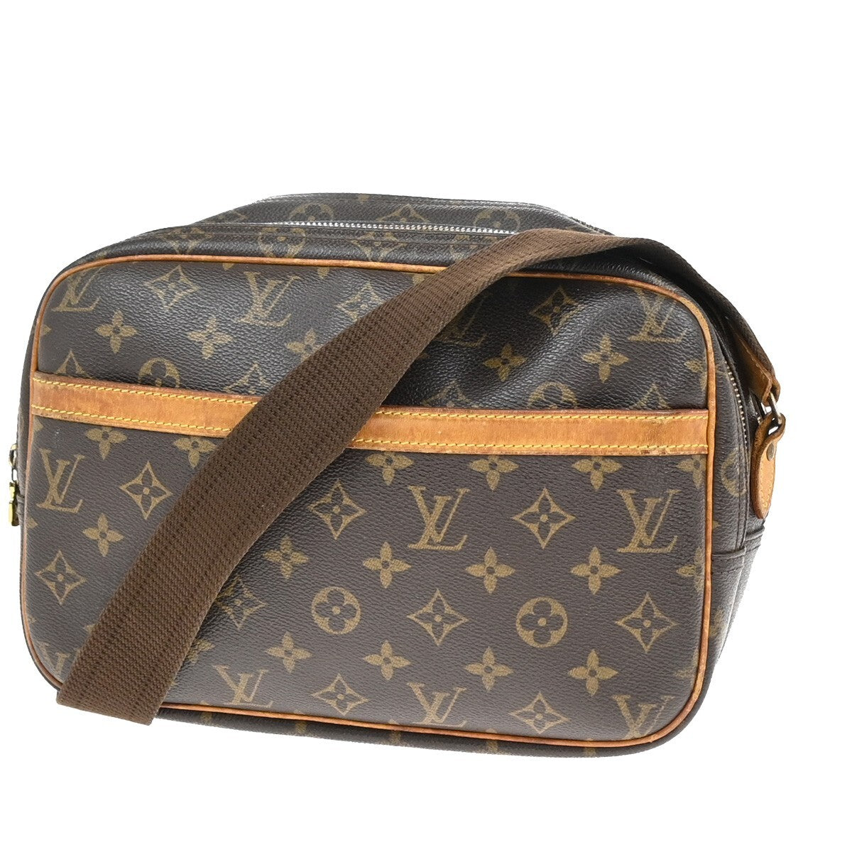 LOUIS VUITTON Reporter PM Crossbody Shoulder Bag Monogram Leather M45254 32EE244