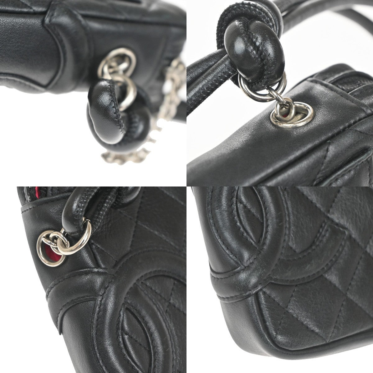CHANEL CC Logo Cambon Matelasse Mini Shoulder Bag Leather BK SHW Italy 661RL931