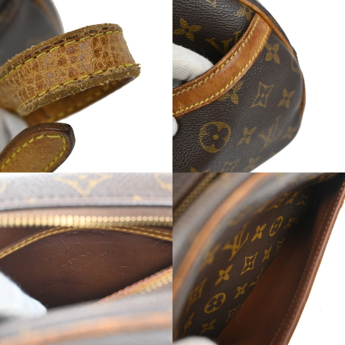 LOUIS VUITTON Blois Shoulder Bag Monogram Leather Brown France M51221 30CA203