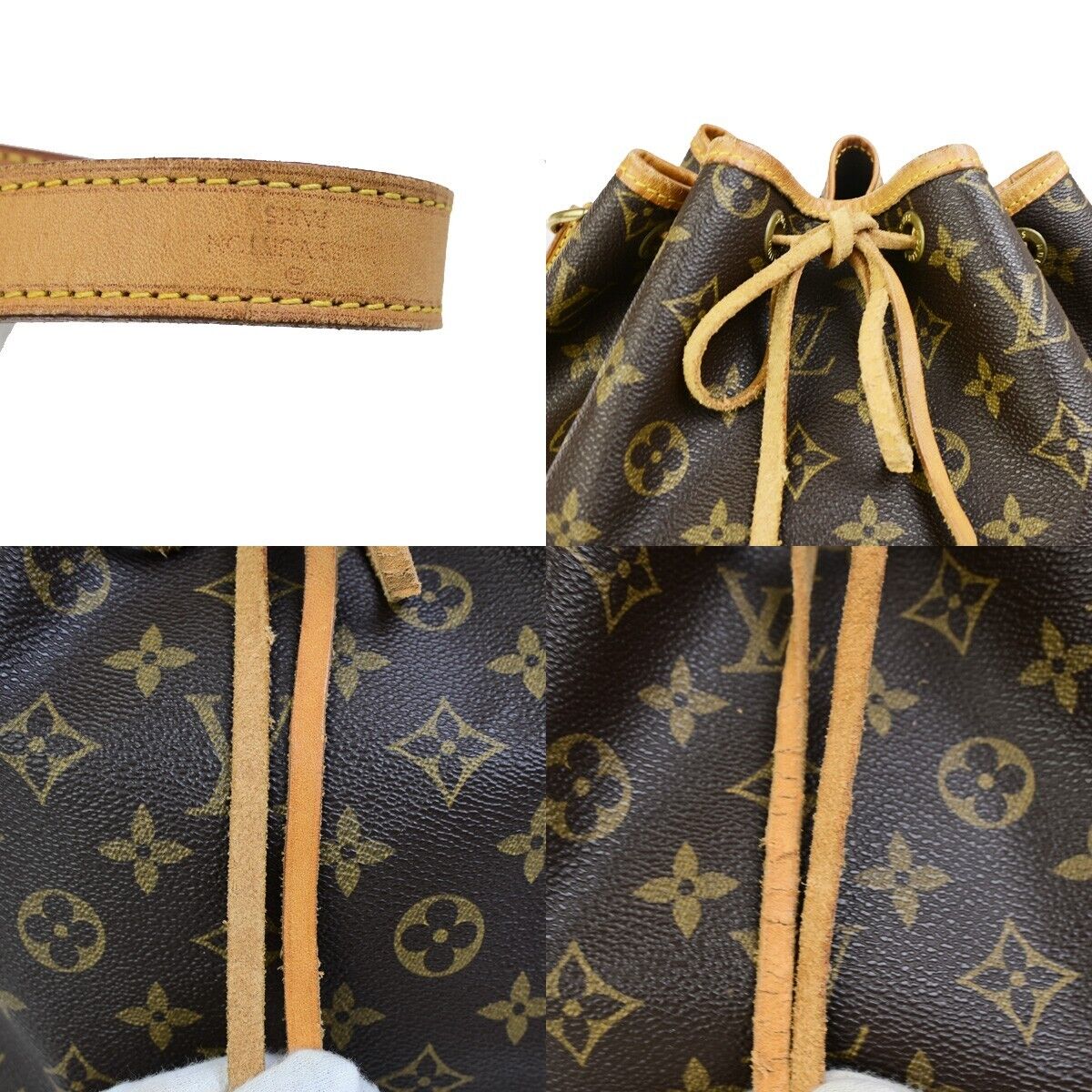 LOUIS VUITTON Noe GM Drawstring Shoulder Bag Monogram Leather BN M42224 73EC874