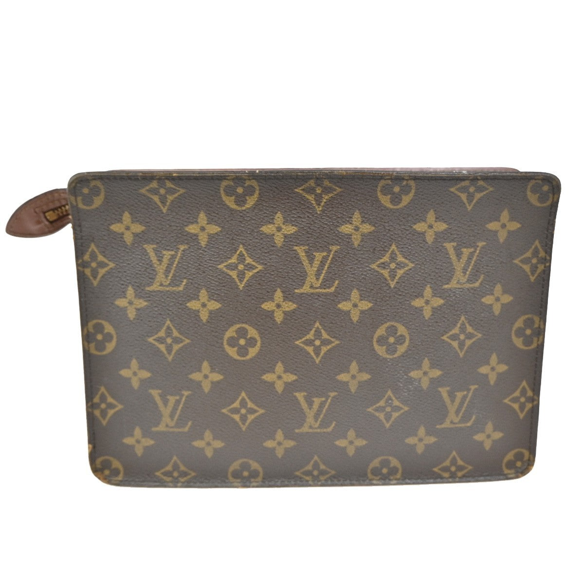 LOUIS VUITTON Pochette Homme Clutch Hand Bag Monogram Leather BN M51795 08KB741