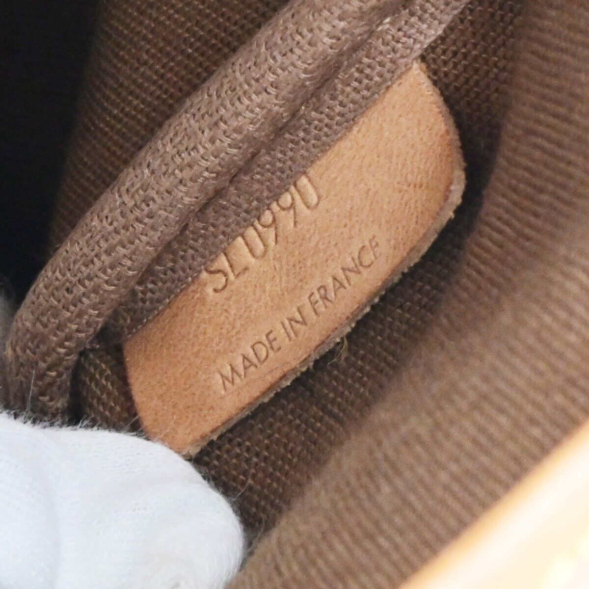 LOUIS VUITTON Logo Saumur 43 Shoulder Bag Monogram Leather Brown M42252 31ED337