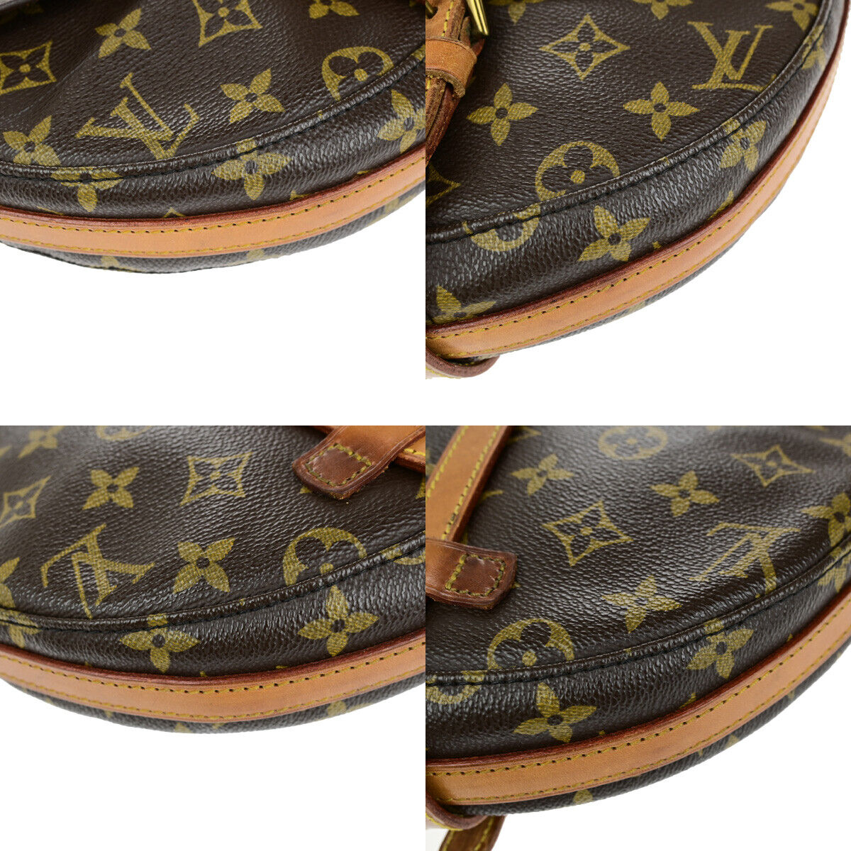LOUIS VUITTONI Chantilly MM Shoulder Bag Monogram Leather Brown M51233 33YG805