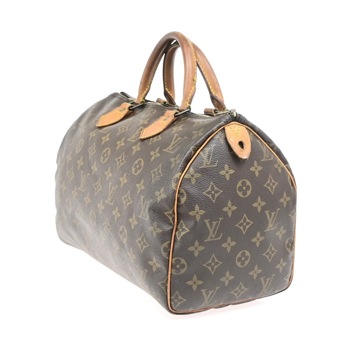 LOUIS VUITTON Speedy 30 Travel Hand Bag Monogram Leather Brown M41526 82YJ253