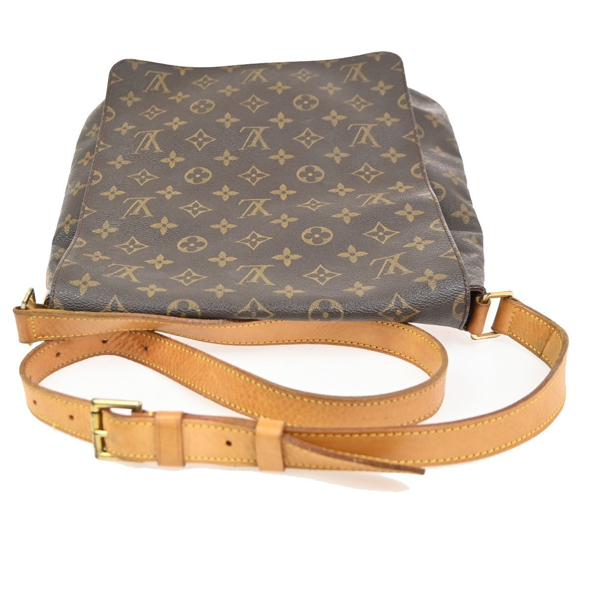 LOUIS VUITTON Musette Shoulder Bag Monogram Leather Brown France M51256 70KC930