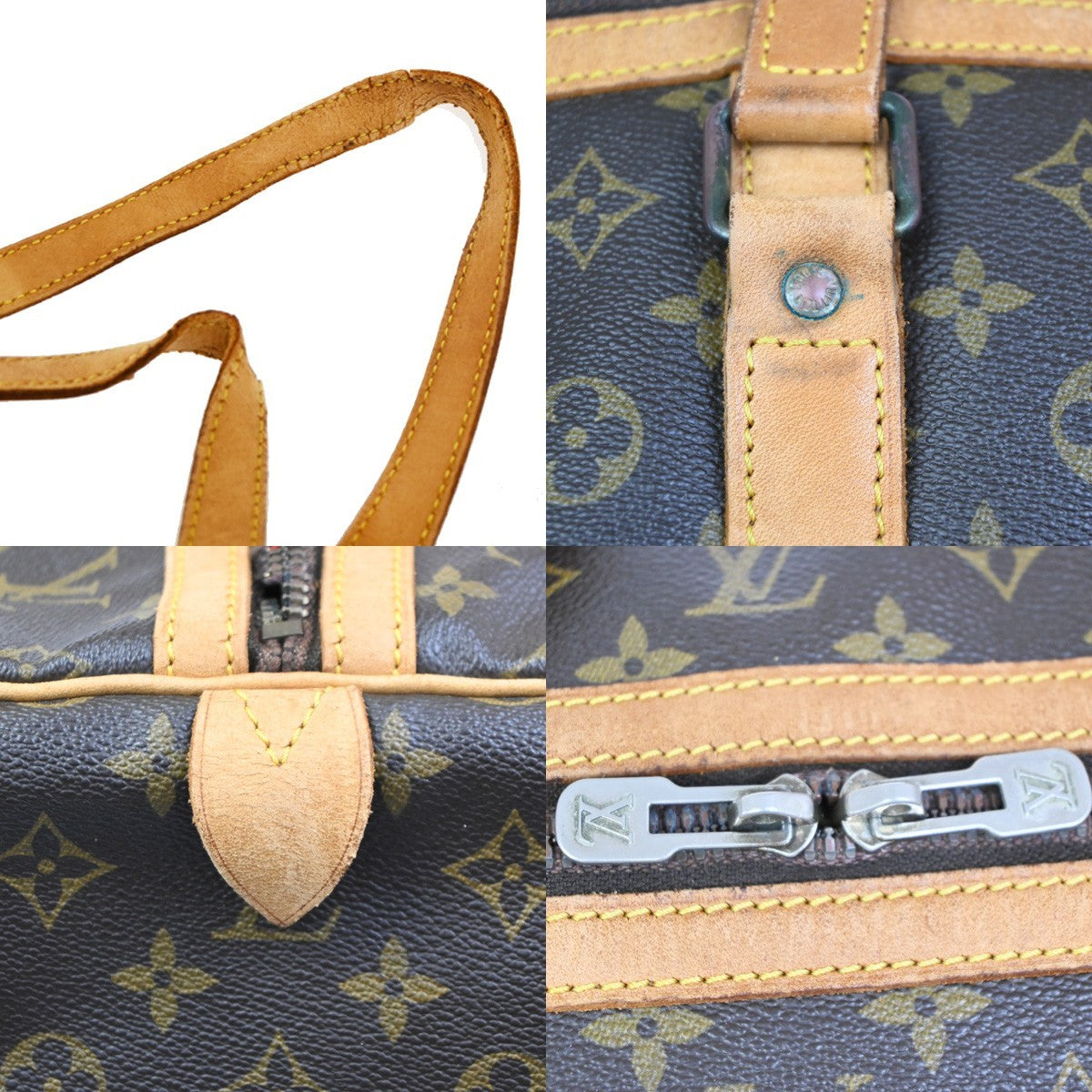 LOUIS VUITTON Sac Souple 55 Hand Boston Bag Monogram Leather BN  M41622 64MA054