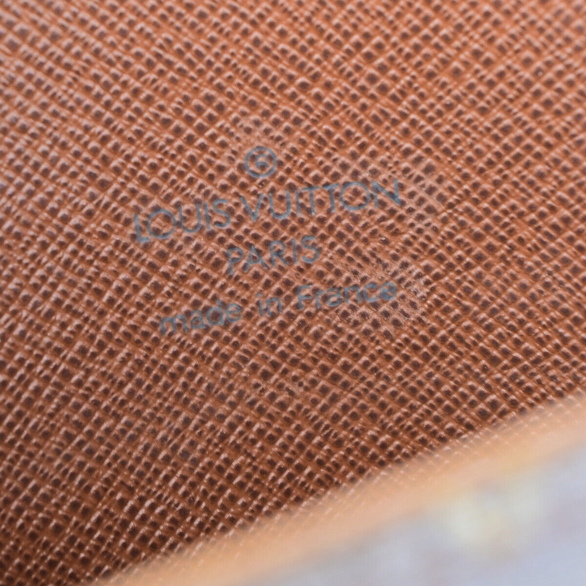 LOUIS VUITTON Logo Drouot Shoulder Bag Monogram Leather Brown M51290 16YF371