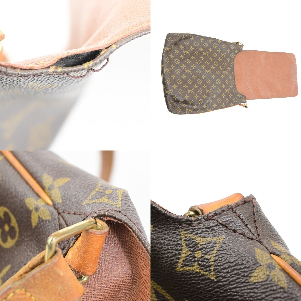LOUIS VUITTON Musette Shoulder Bag Monogram Leather Brown France M51256 72YJ236