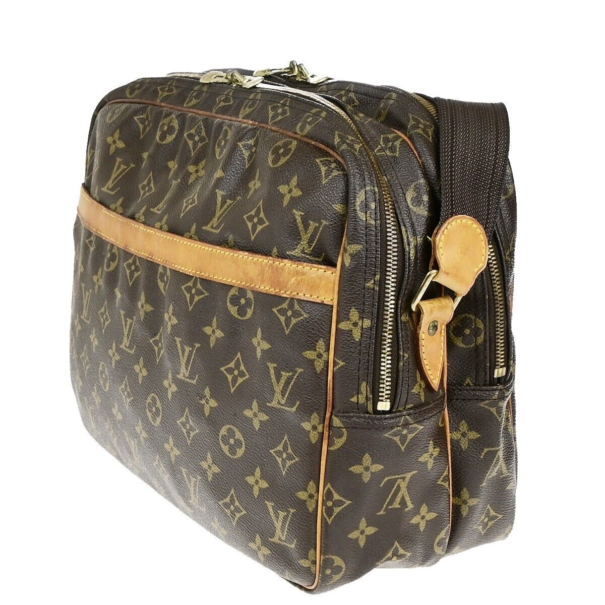 LOUIS VUITTON Reporter GM Crossbody Shoulder Bag Monogram Leather M45252 30EC915