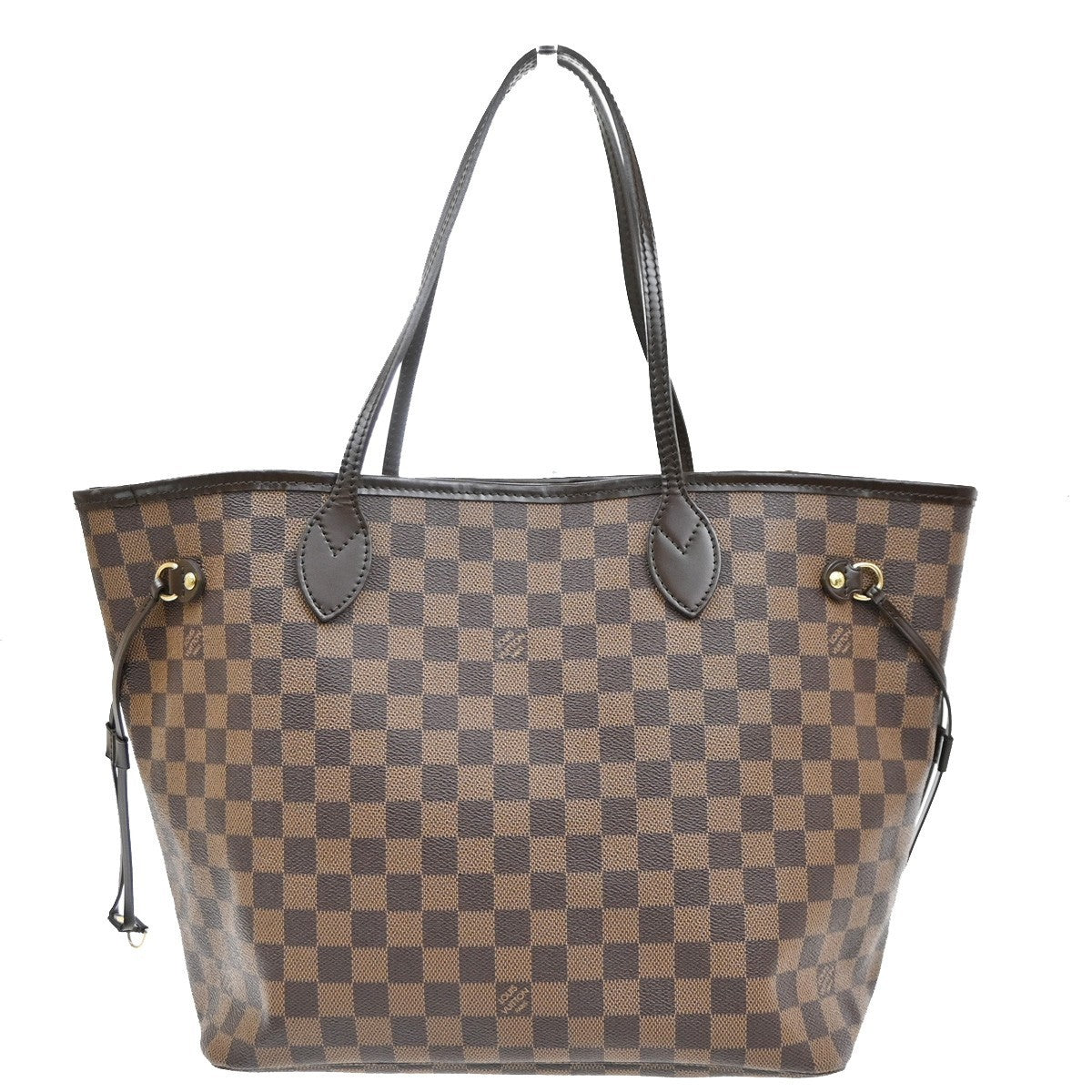 LOUIS VUITTON Neverfull MM Shoulder Bag Damier Ebene Leather BN N51105 636RP174