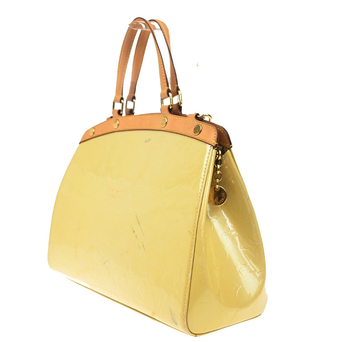 LOUIS VUITTON Blair MM 2Way Hand Bag Monogram Vernis Cream M91456 86TA057