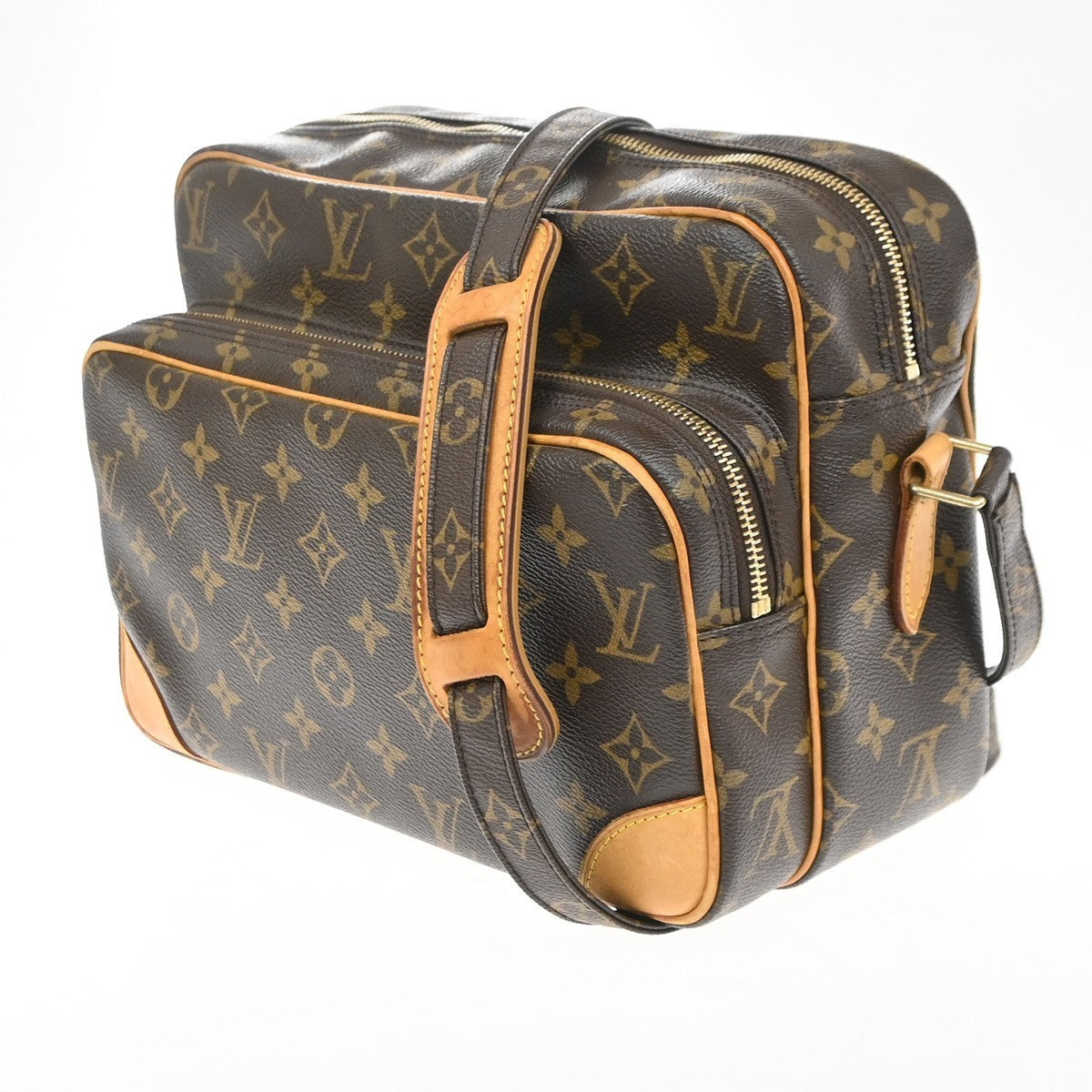 LOUIS VUITTON Nile Crossbody Shoulder Bag Monogram Leather Brown M45244 95SA137