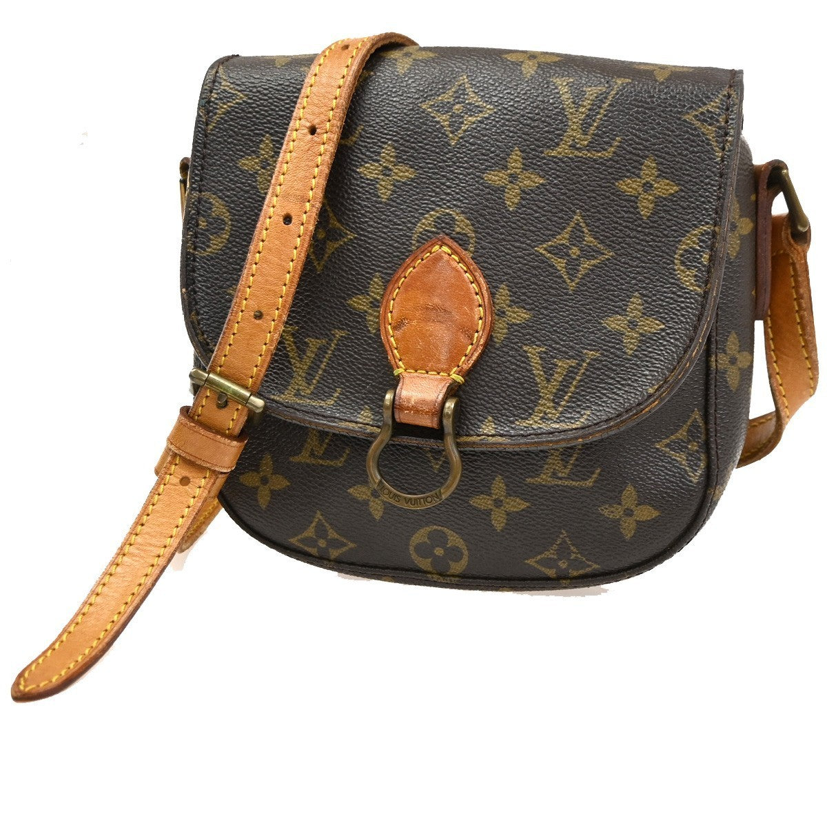 LOUIS VUITTON Mini Saint Cloud Shoulder Bag Monogram Leather BN M51244 80TA398